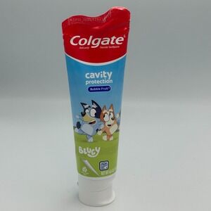 Colgate Bluey Bingo Kids Toothpaste Cavity Protection Bubble‎ Fruit Flavor 4.6oz
